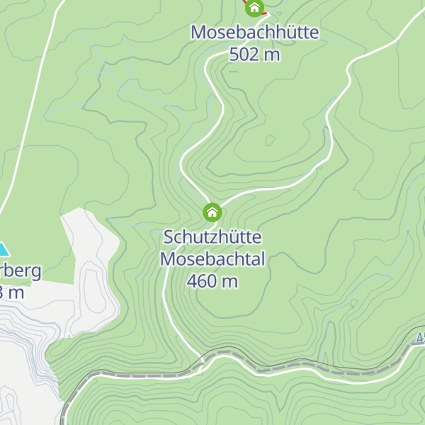 Map of Schutzhütte Mosebachtal