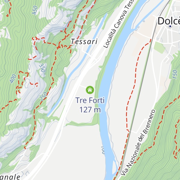 Map of Tre Forti