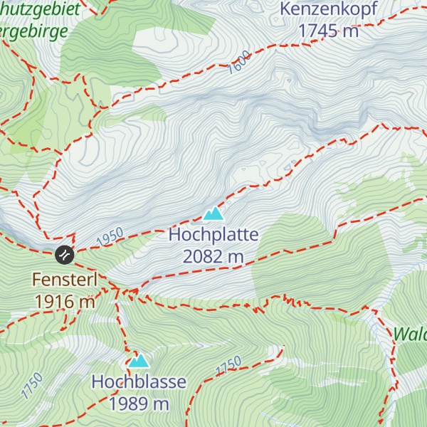 Map of Hochplatte