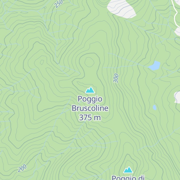 Map of Poggio Bruscoline