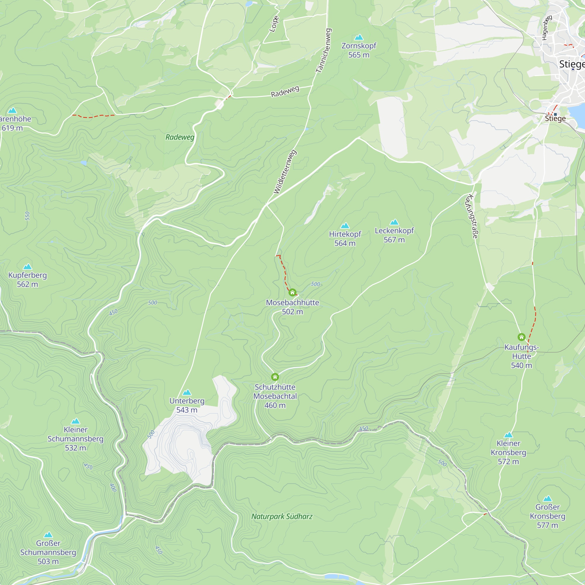 Mosebachhütte map