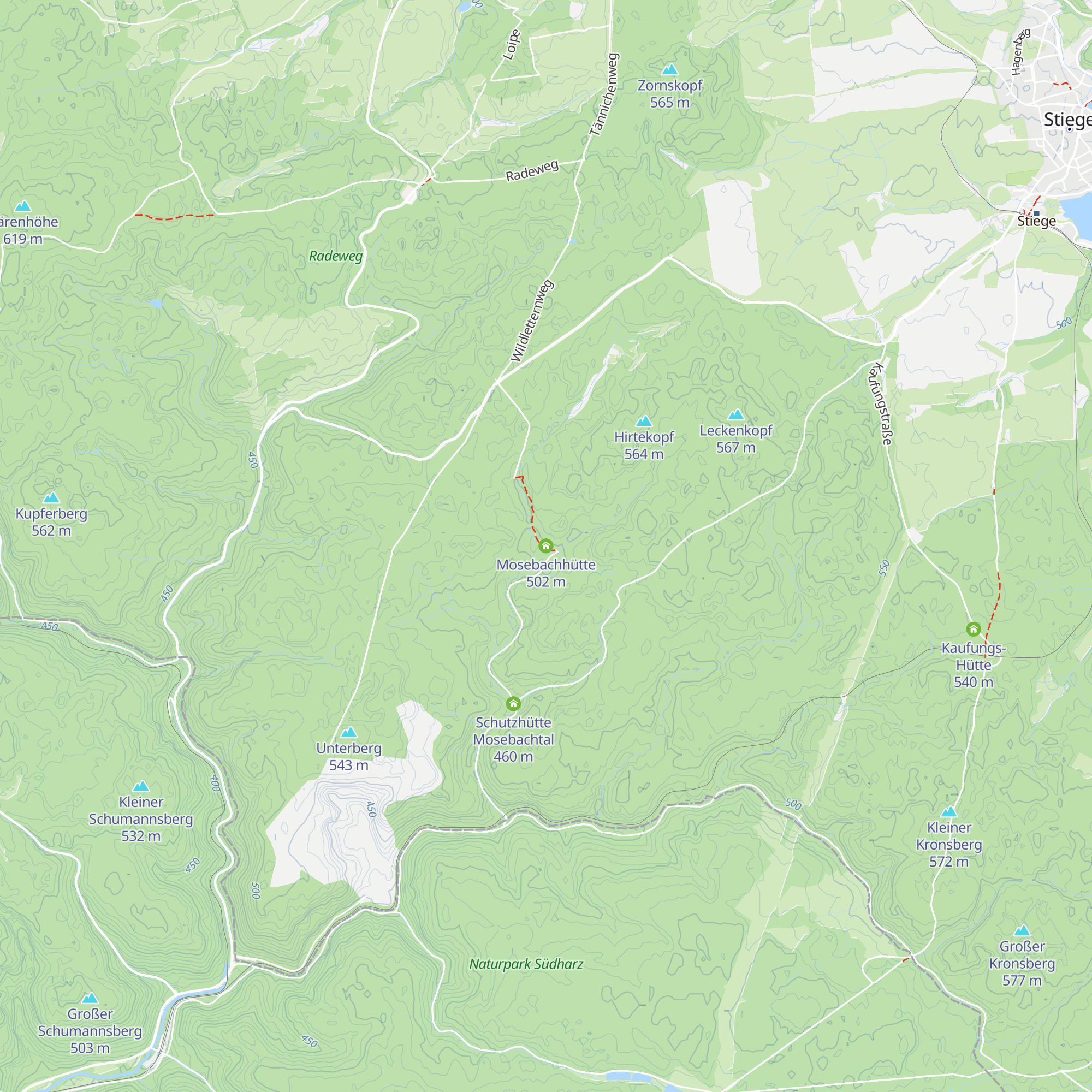 Mosebachhütte map