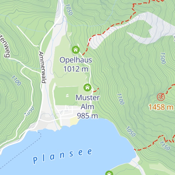 Map of Muster Alm