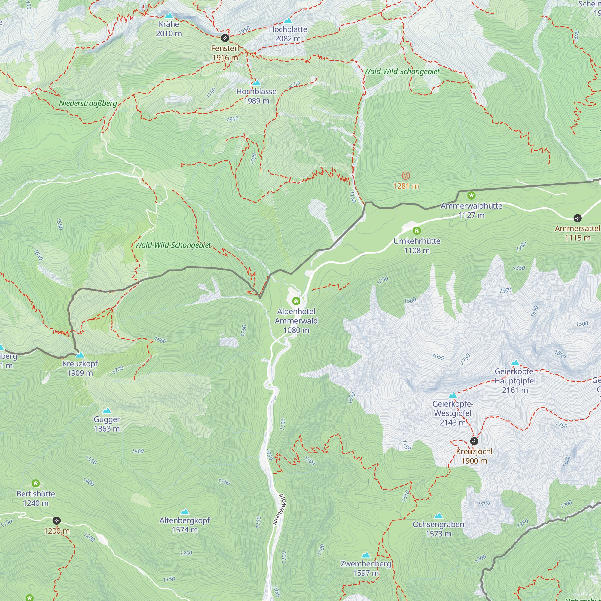 Zollhäuserl map