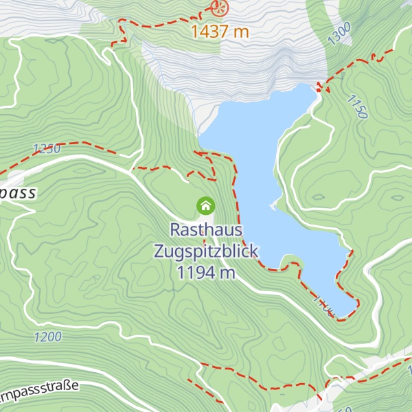 Map of Rasthaus Zugspitzblick