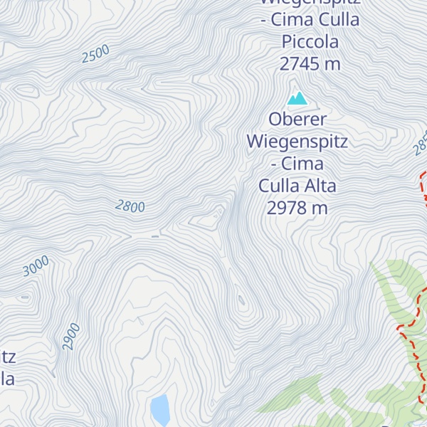 Map of Schwarze Wand - Croda Nera