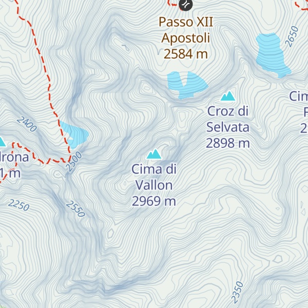 Map of Cima di Vallon