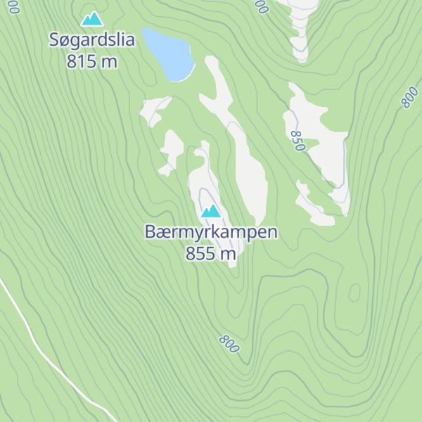 Map of Bærmyrkampen