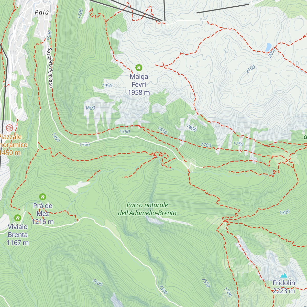 Rifugio Cascate di Mezzo map
