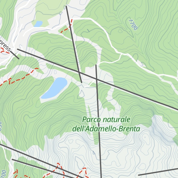 Map of Malga Montagnoli