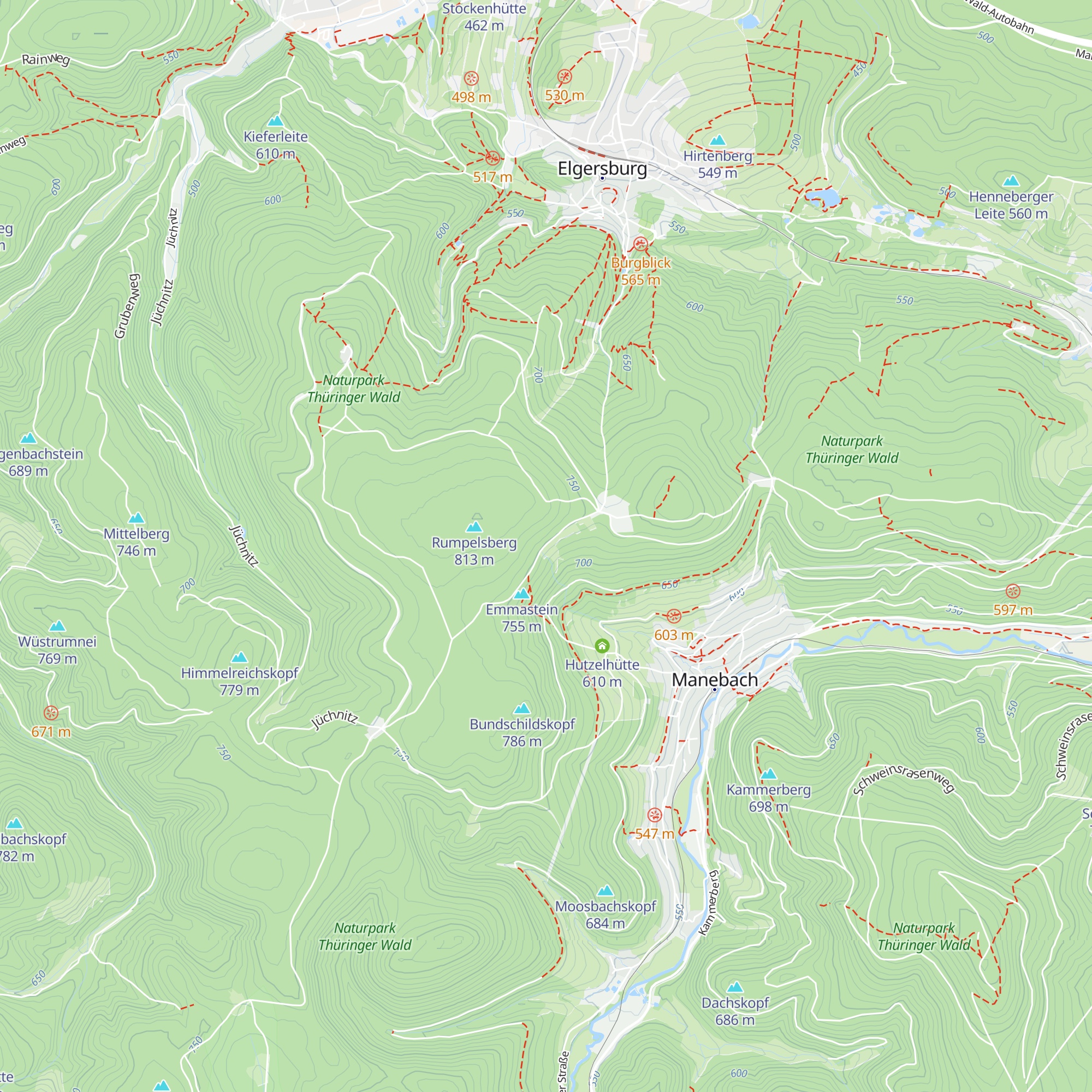 Schutzhütte an der Marienquelle map