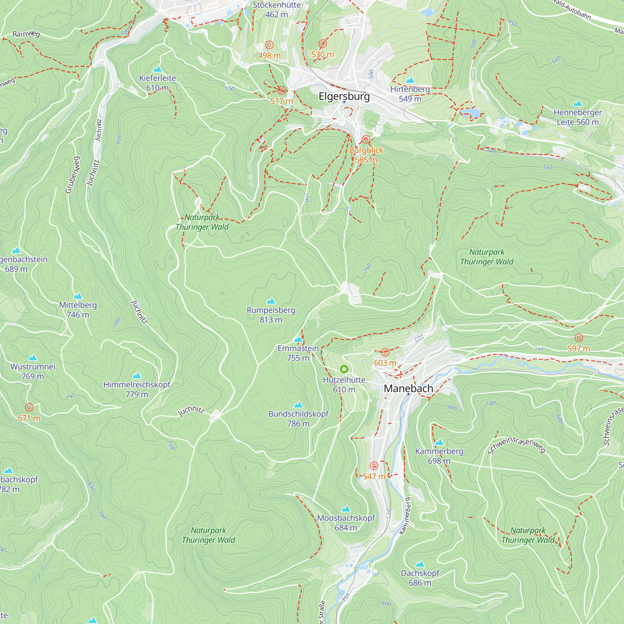 Schutzhütte an der Marienquelle map
