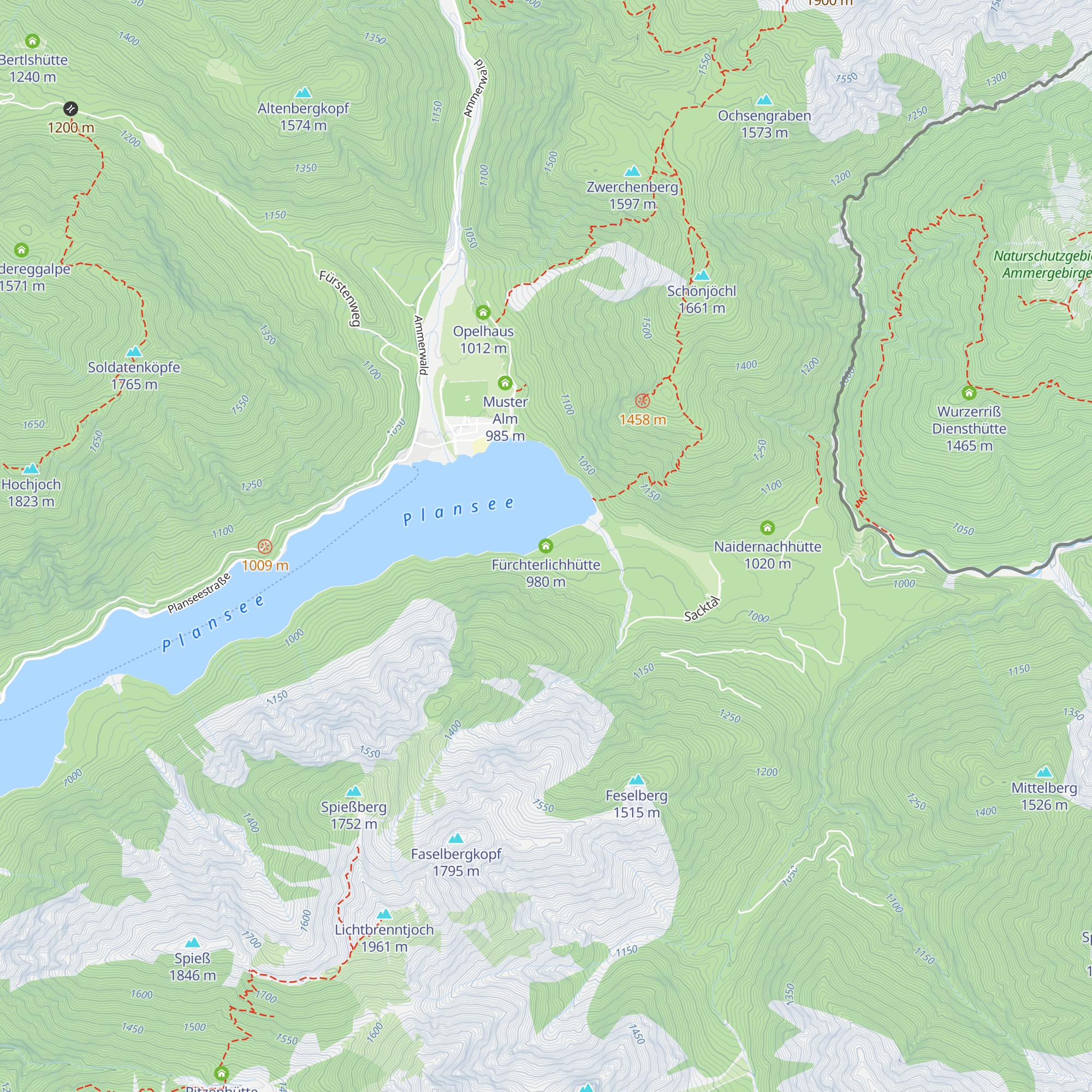 Fürchterlichhütte map