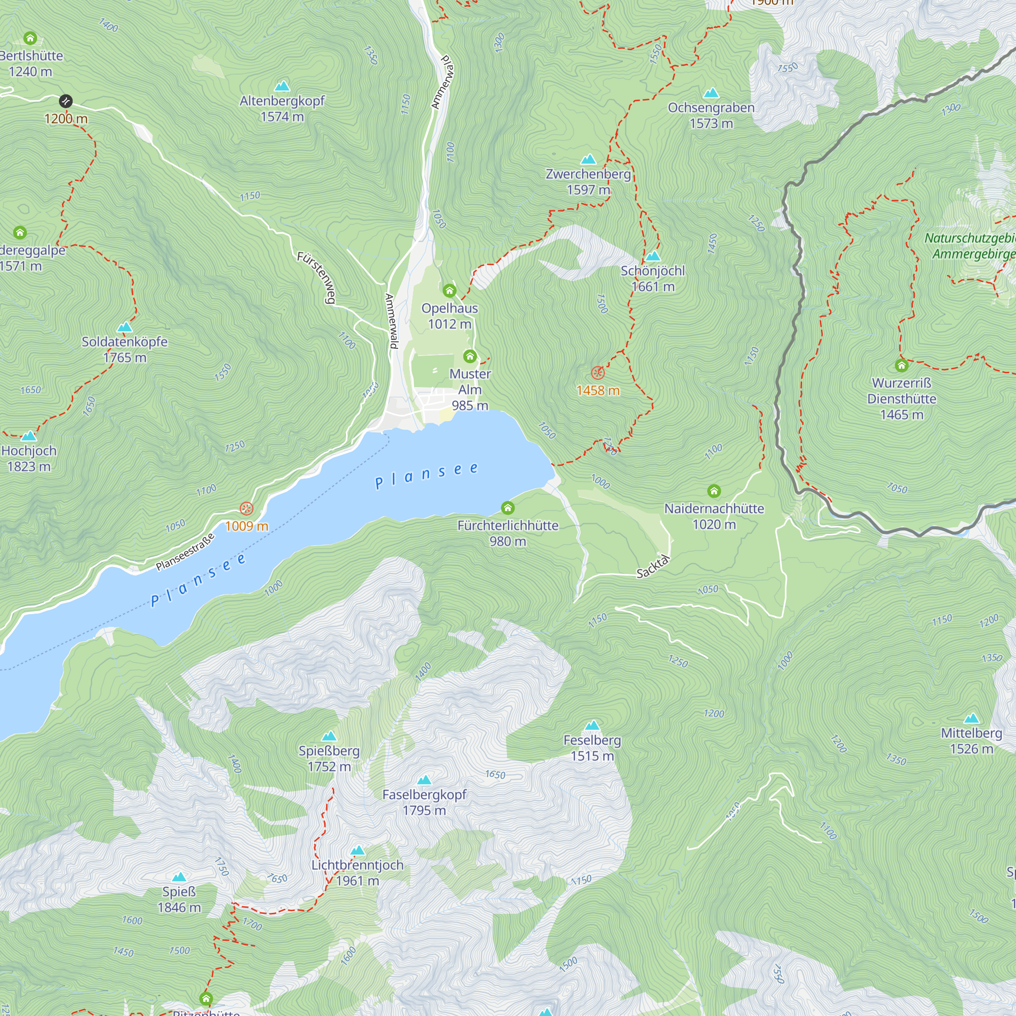 Fürchterlichhütte map
