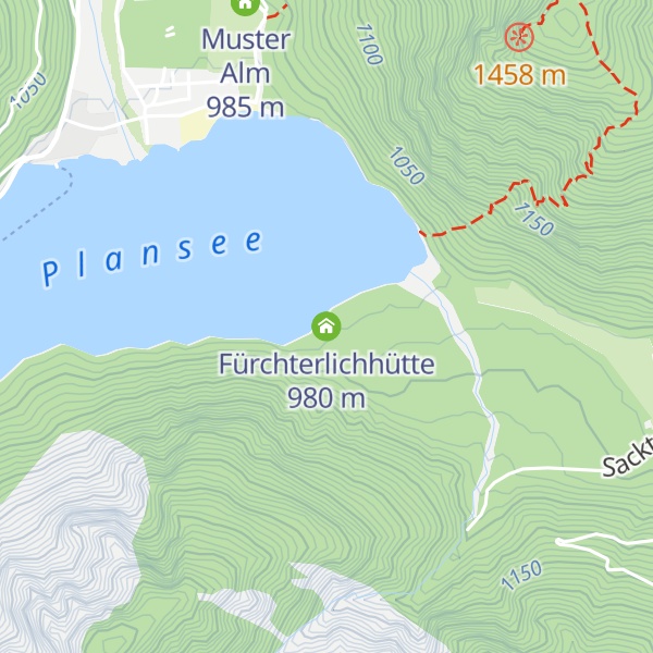 Map of Fürchterlichhütte
