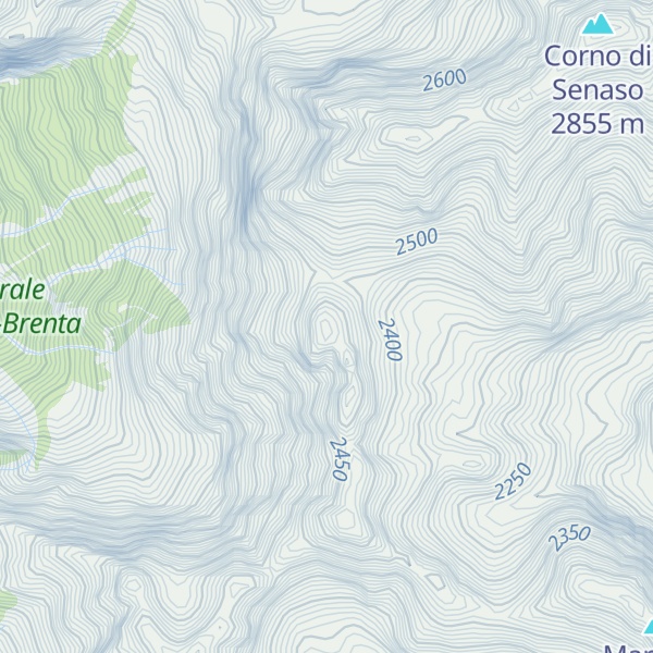 Map of Le Tose del Stioi
