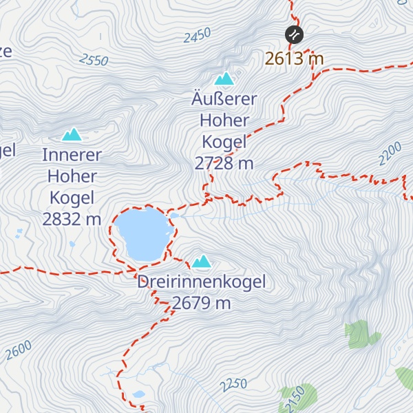 Map of Erlanger Hütte