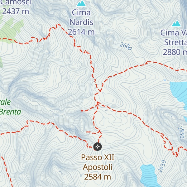 Map of Rifugio XII Apostoli