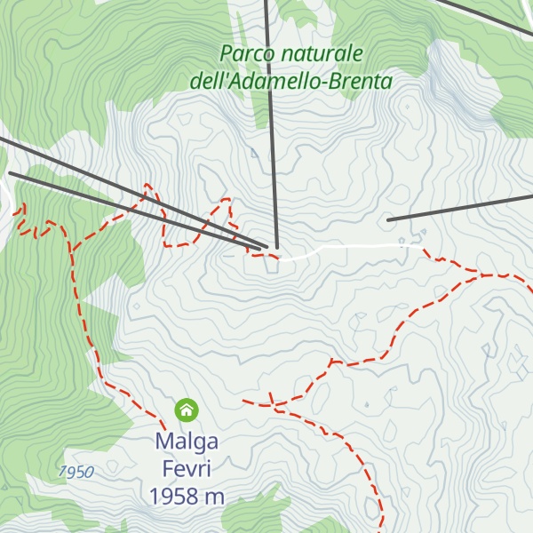 Map of Monte Spinale