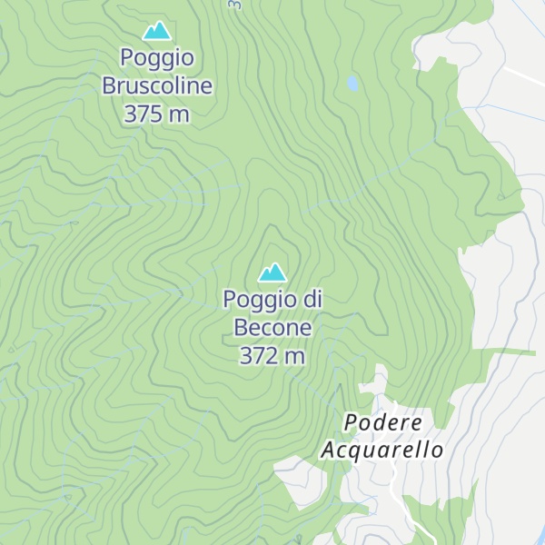 Map of Poggio di Becone