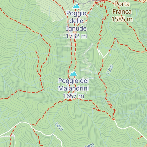Map of Poggio dei Malandrini