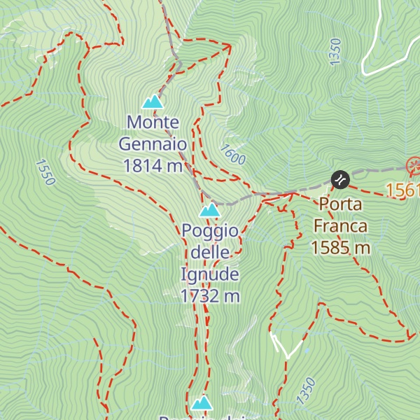 Map of Poggio delle Ignude