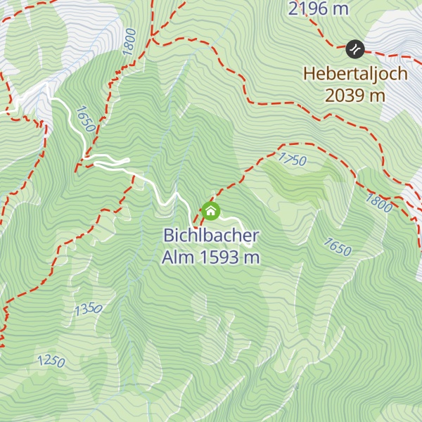 Map of Bichlbacher Alm