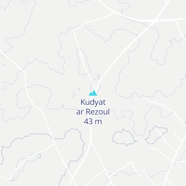 Map of Kudyat ar Rezoul