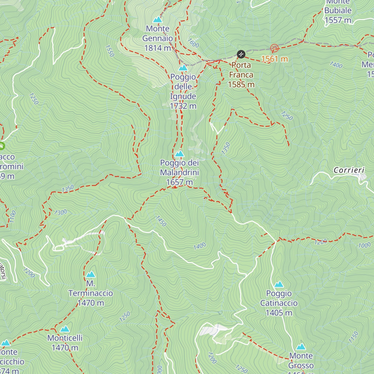Rifugio del Montanaro map