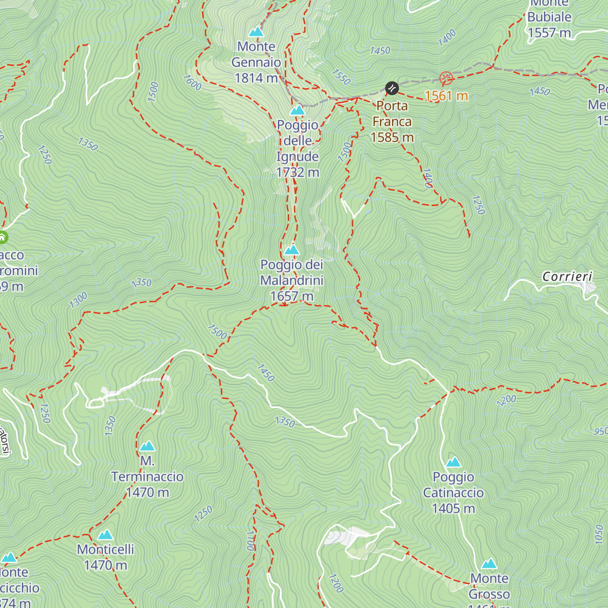 Rifugio del Montanaro map