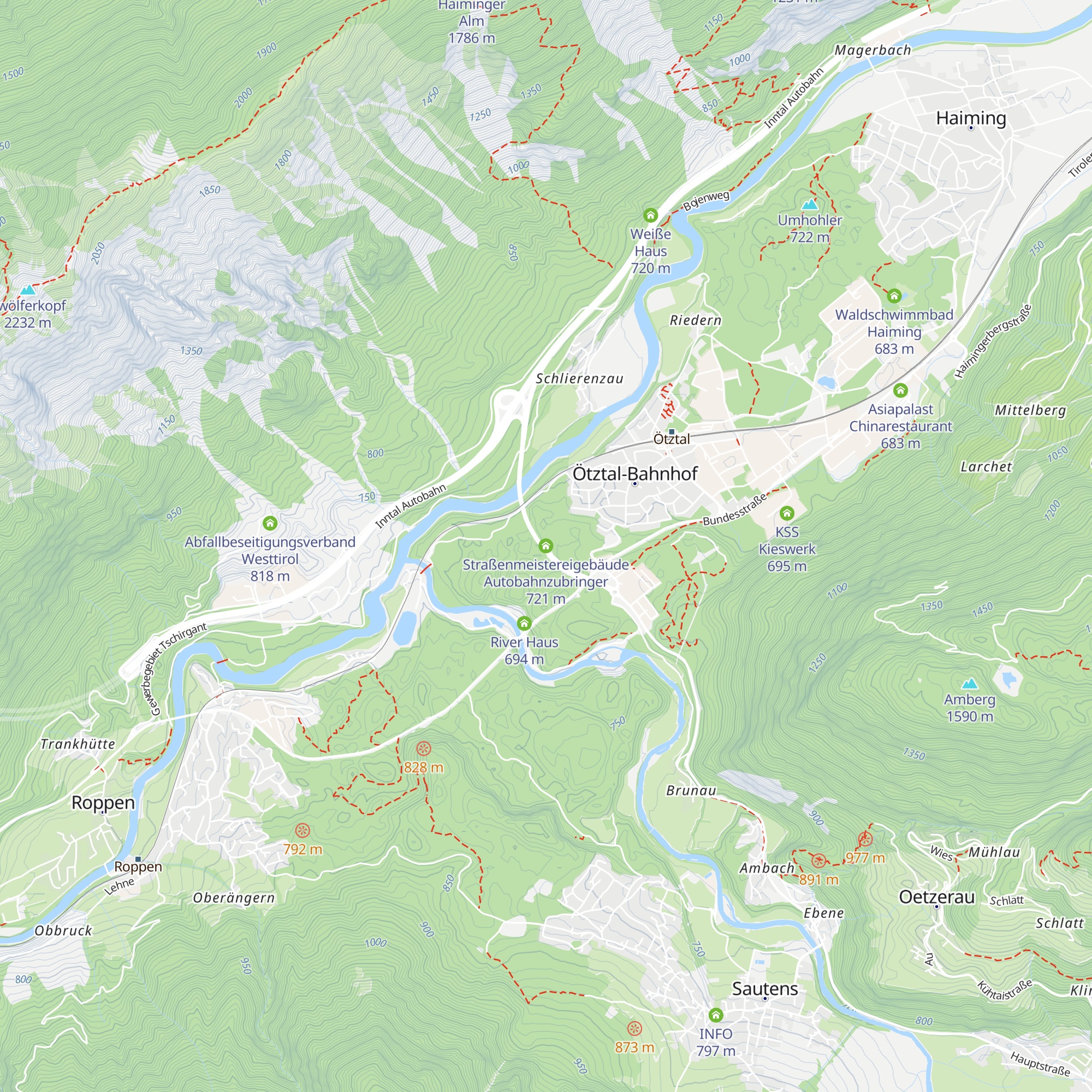 Straßenmeistereigebäude Autobahnzubringer map