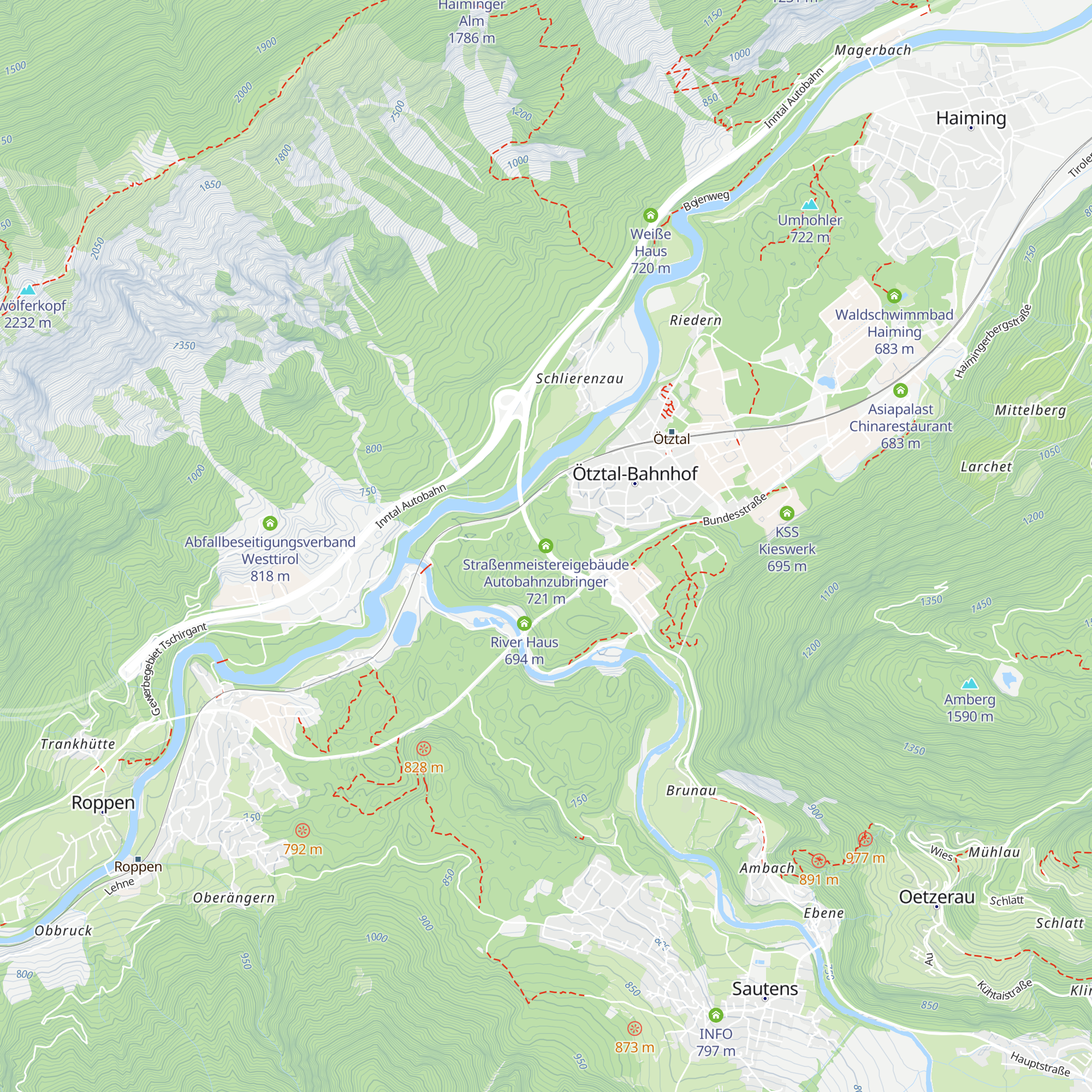 Straßenmeistereigebäude Autobahnzubringer map