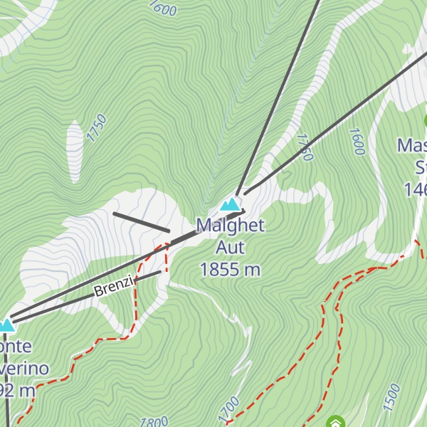 Map of Chalet degli Angeli