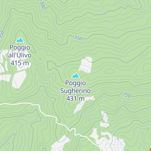 Map of Poggio Sugherino