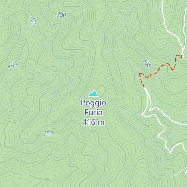 Map of Poggio Furia
