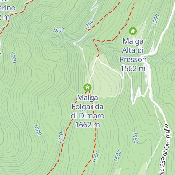 Map of Malga Folgarida di Dimaro