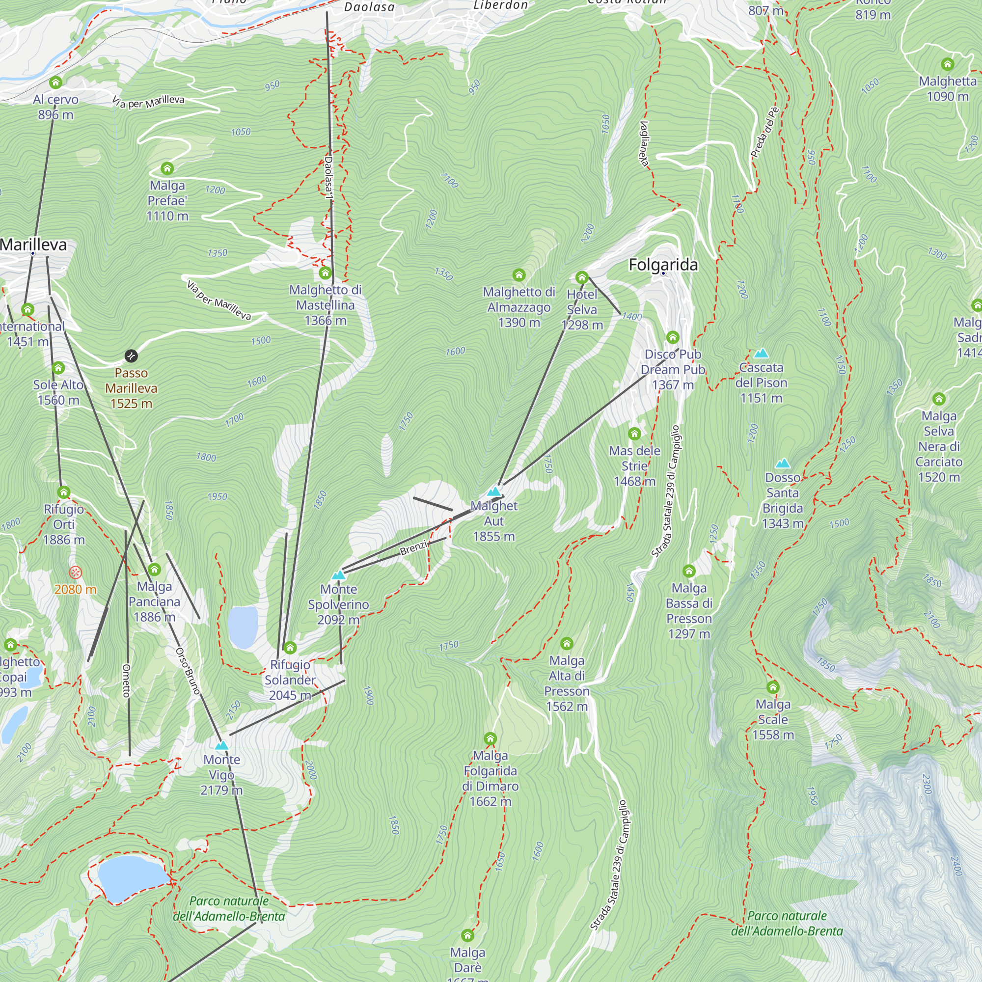 Rifugio Dario Albasini map