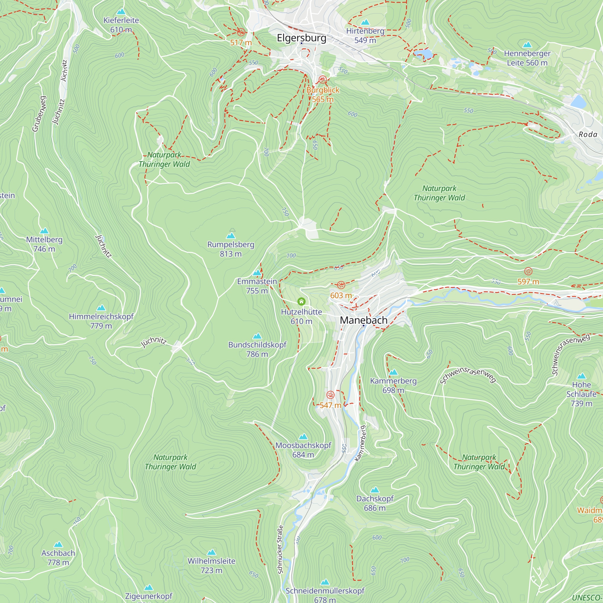 Hutzelhütte map