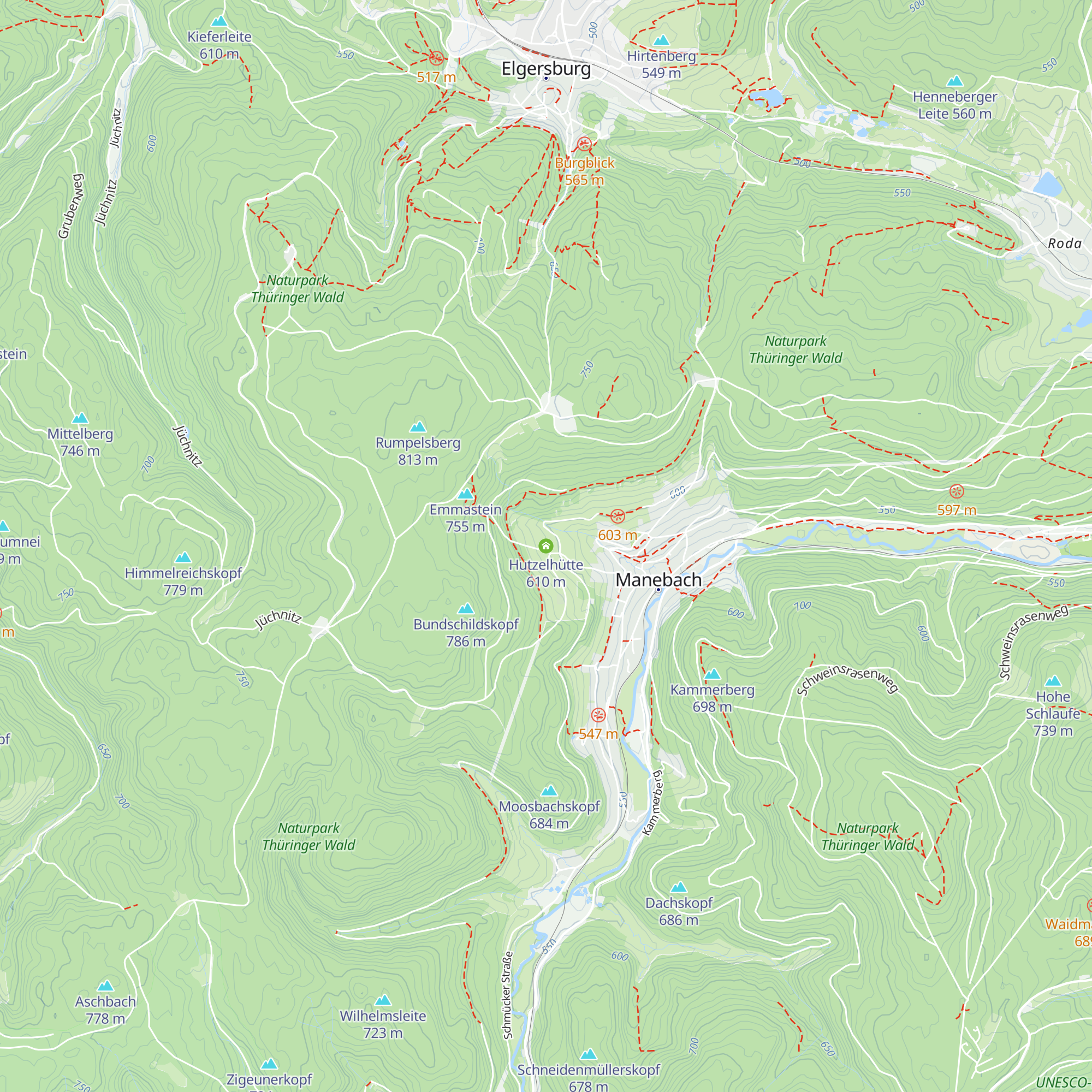 Hutzelhütte map