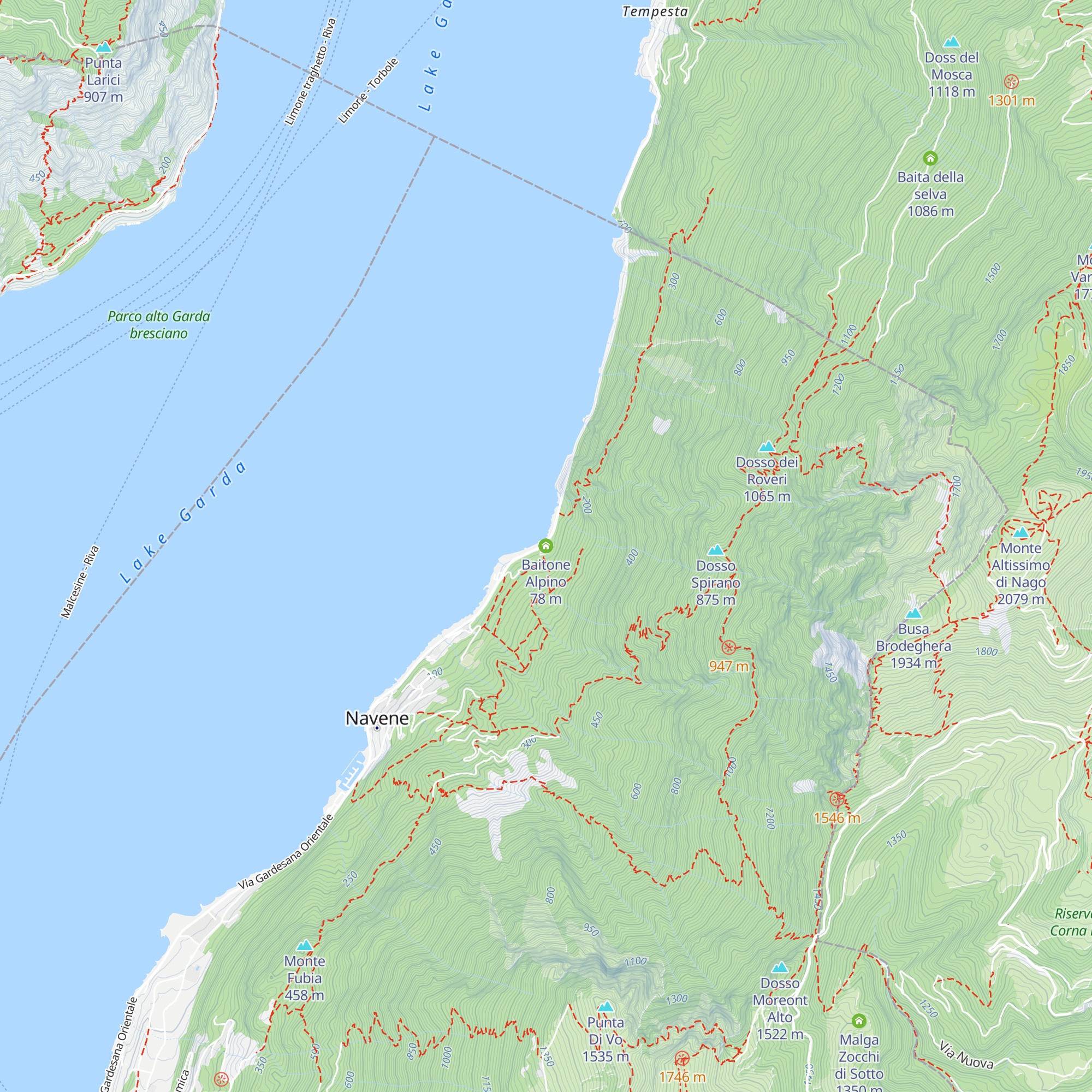 Baitone Alpino map