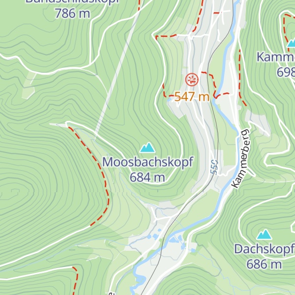 Map of Moosbachskopf