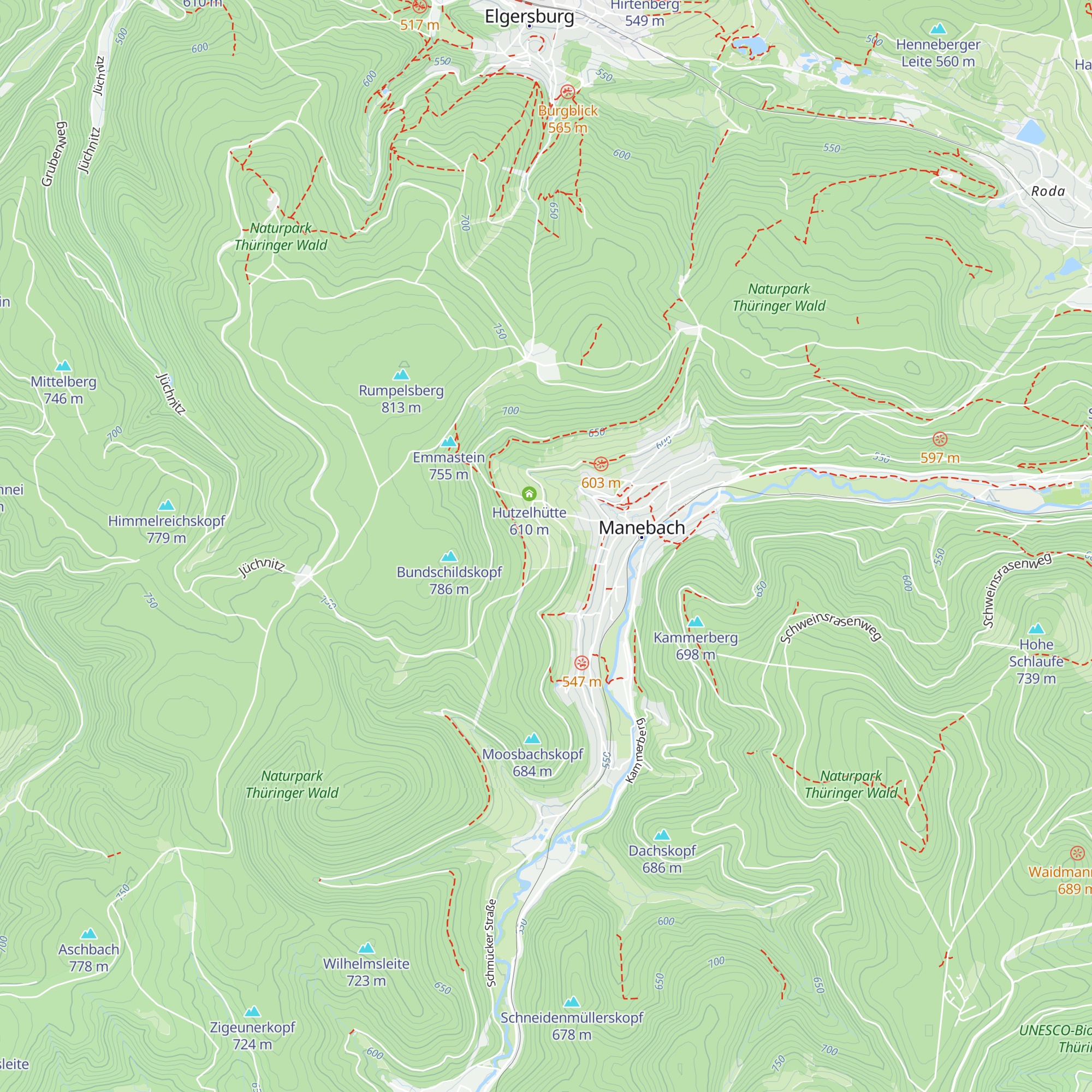 Hütte des Bergrettungsdienstes map