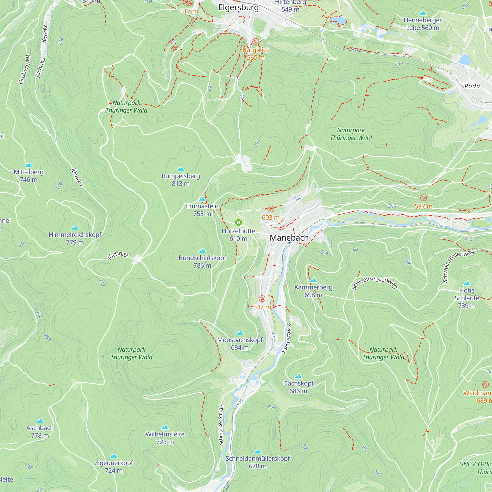 Hütte des Bergrettungsdienstes map
