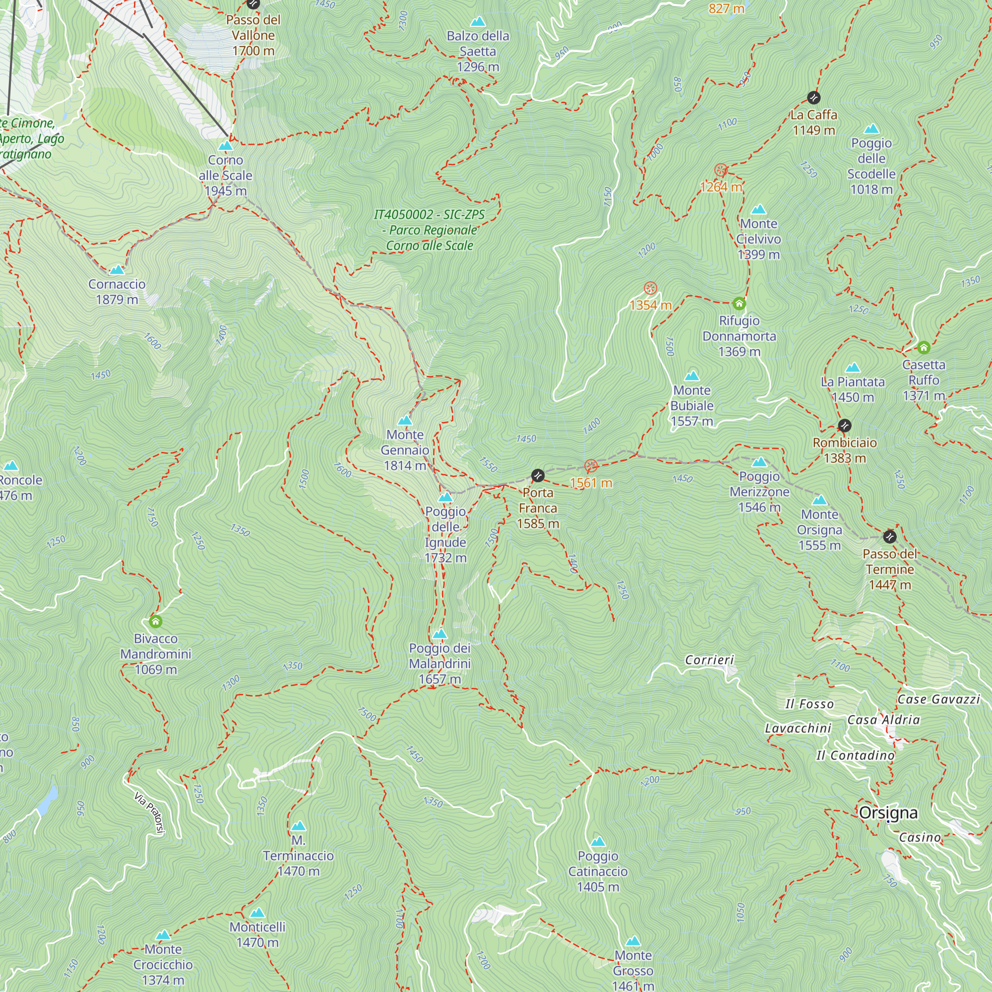 Rifugio Porta Franca map