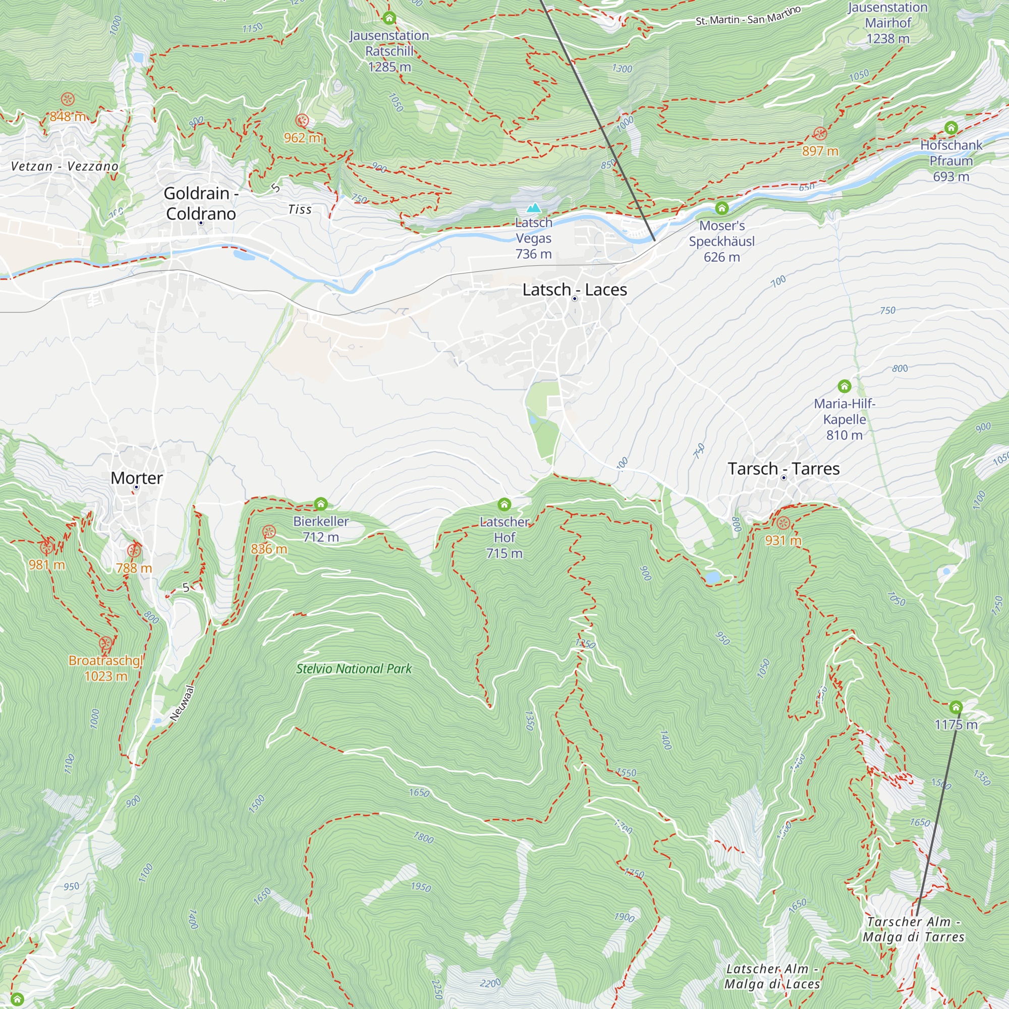 Latscher Hof map