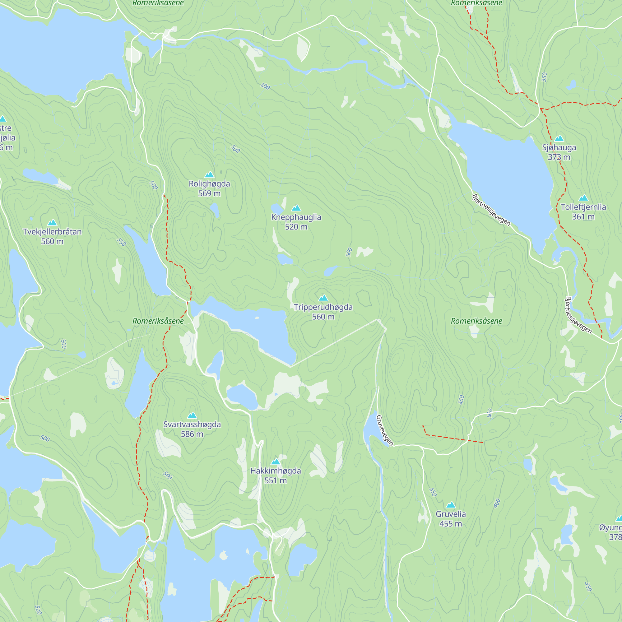 Tripperud inn map