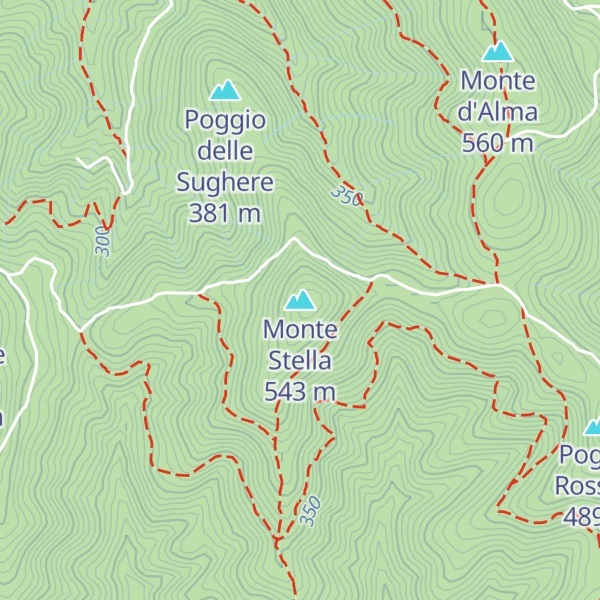 Map of Monte Stella