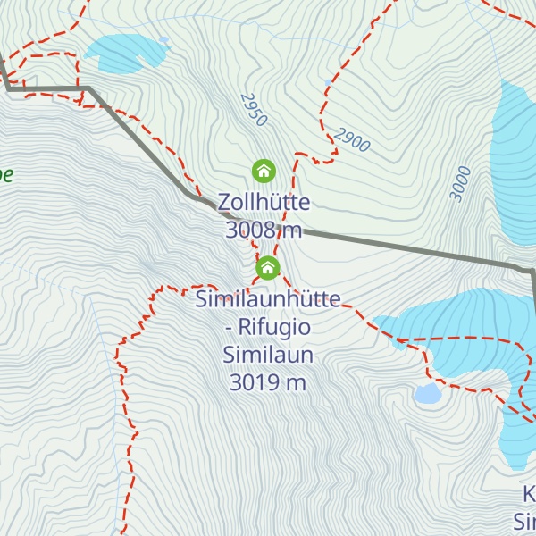 Map of Similaunhütte - Rifugio Similaun