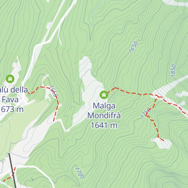 Map of Malga Mondifrà