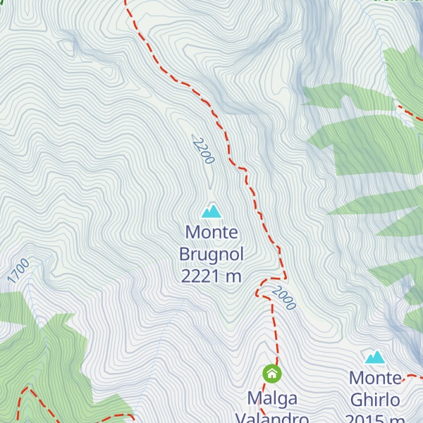 Map of Monte Brugnol
